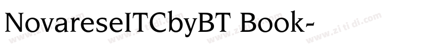NovareseITCbyBT Book字体转换